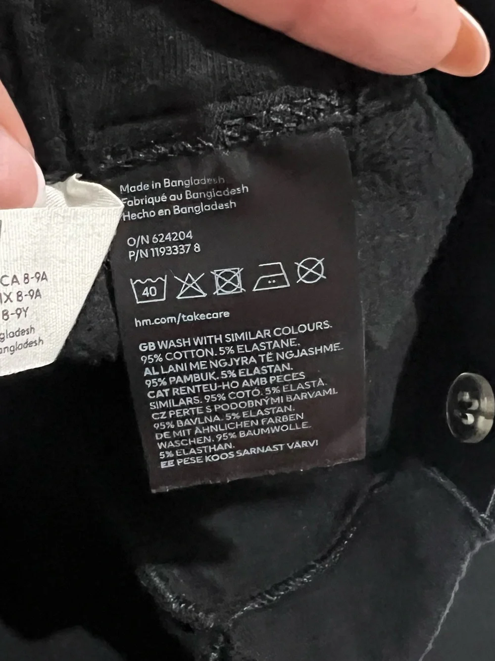 💗 H&M - Girls Classic Black Leggings